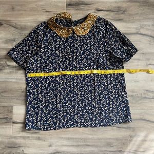 Sugarhill boutique Peter Pan collar blouse  | size US 12